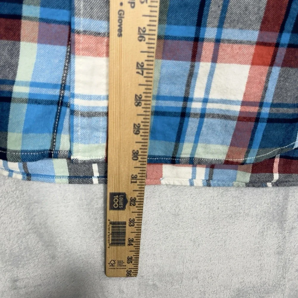 Old Navy Vintage Flannel Shirt Mens L Cotton Button Down Long Sleeve‎ Outdoor